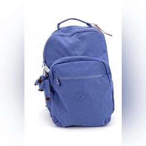 Kipling Seoul CU Padded Nylon Persian Jewel Backpack w/Signature Monkey Keychain